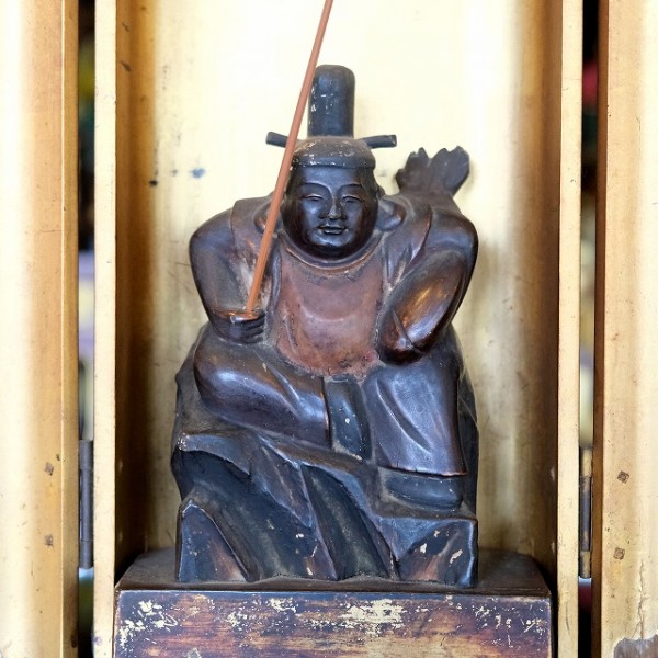 七福神 恵比寿(えびす)の古い御尊像と掛軸など  埼玉県飯能市サムネイル