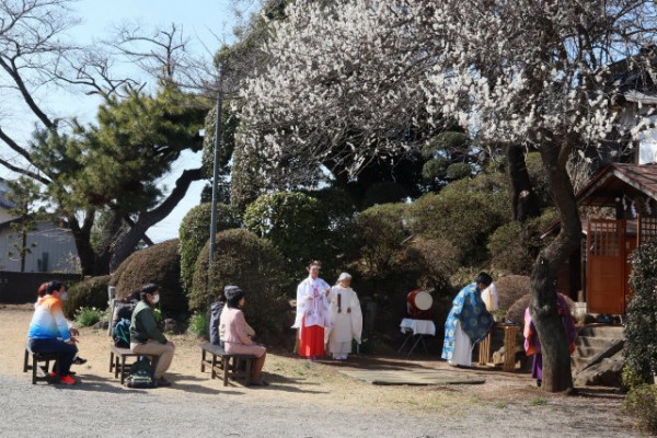 平松天神社 梅花祭を行いました。令和５年３月４日サムネイル