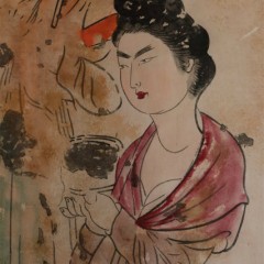 永泰公主墓壁画の女性 模写サムネイル